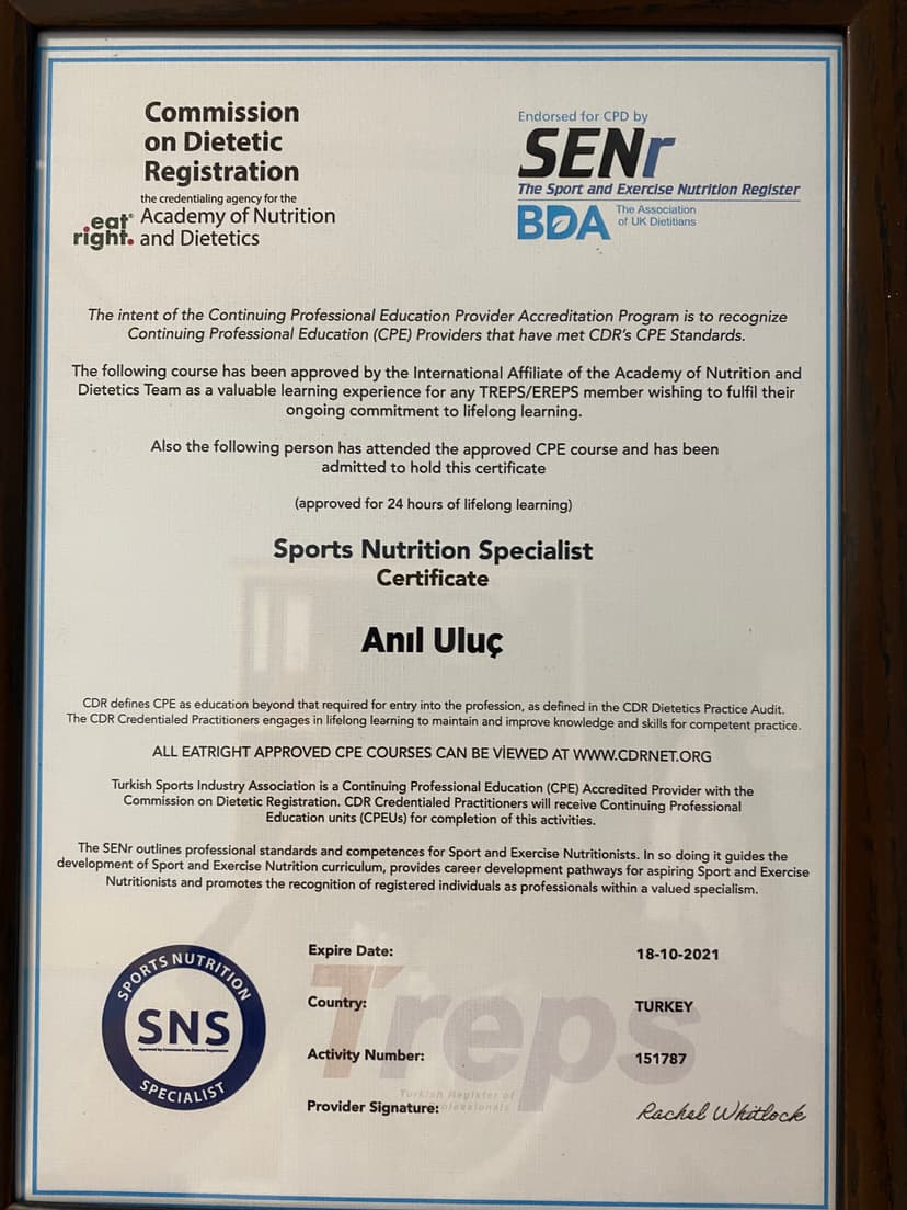 Sports Nutrition Specialist