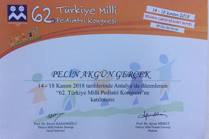 62. Türkiye Milli Pediatri Kongresi