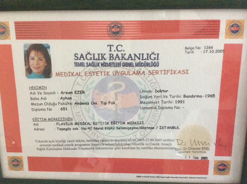 Medikal estetik sertifika