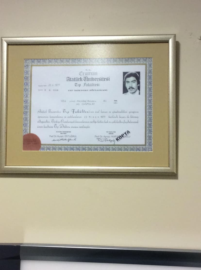 Tıp Doktoru Diploması