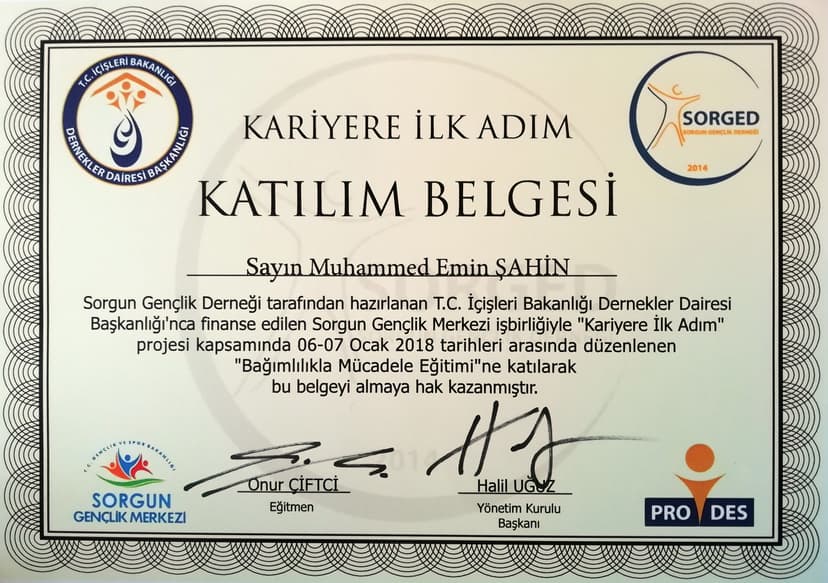 Bağımlılıkla Mücadele Eğitimi