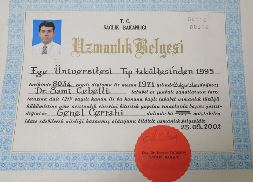 UZMANLIK BELGESİ