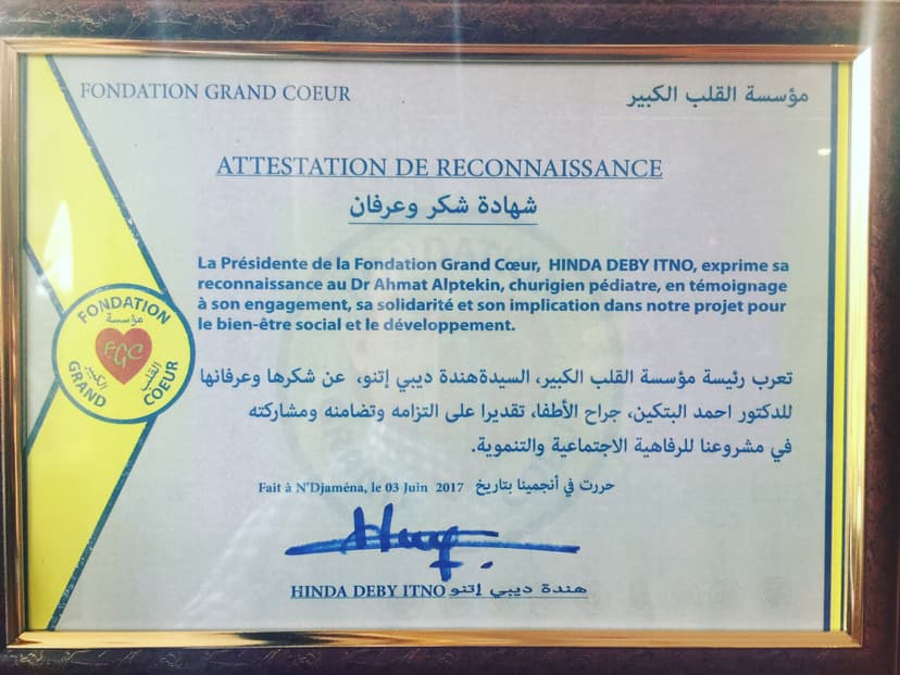 Fondation Grand Coeur, N'Djamena, Chad