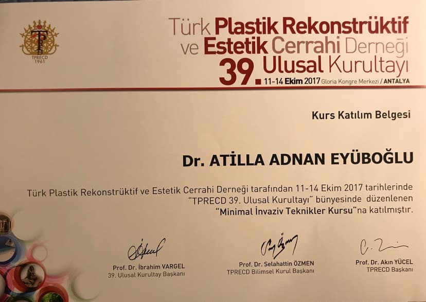 Minimal İnvazif Teknikler Kursu