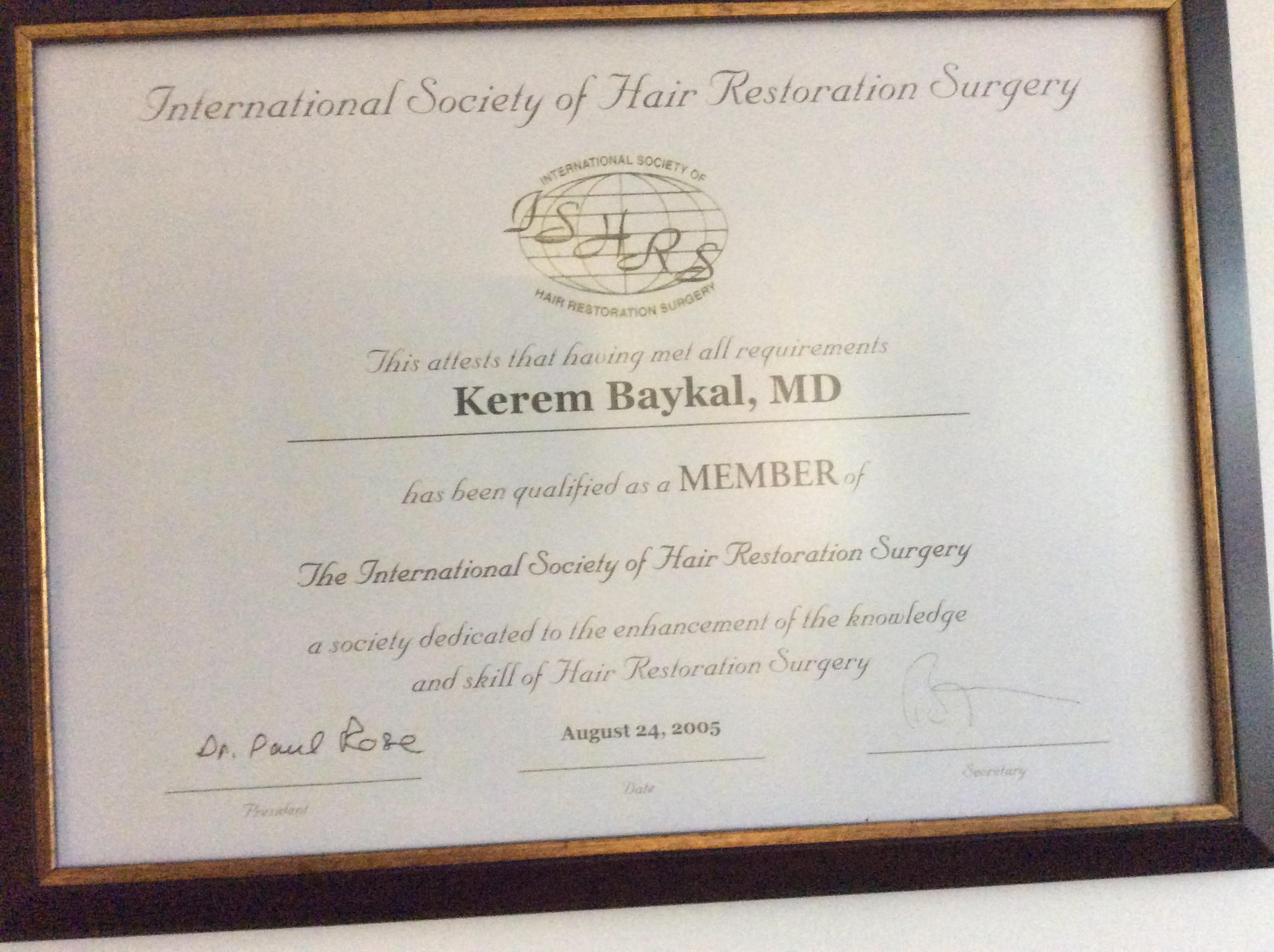 International Society Of Hair Restoration Surgery