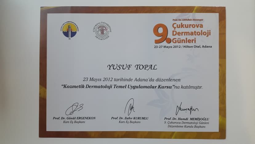 Kozmetik dermatolojide temel uygulama kursu