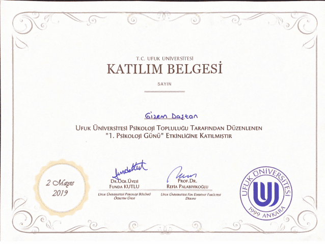 1. Psikoloji Günü