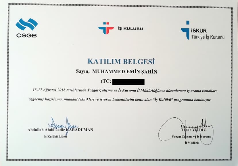 İŞKUR - İş Kulübü Eğitimi