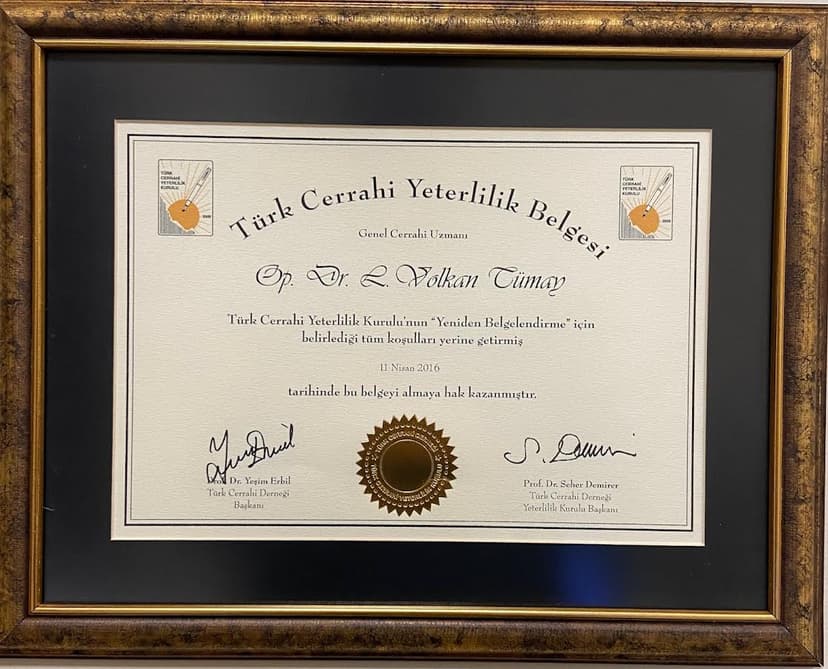 Doç. Dr. Volkan Tümay