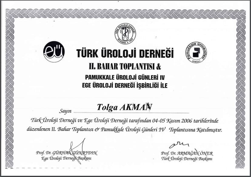 Türk Üroloji Derneği II. Bahar Toplantısı