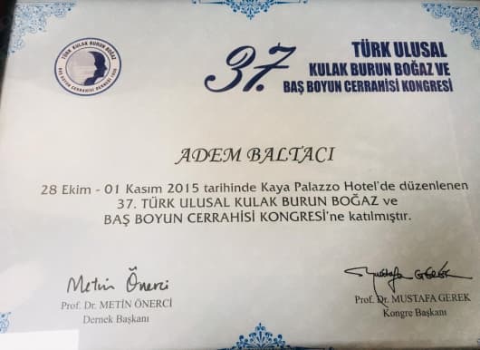 Türk Ulusal KBB - Baş Boyun