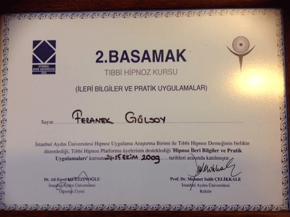 2. Basamak Tıbbi Hipnoz Kursu