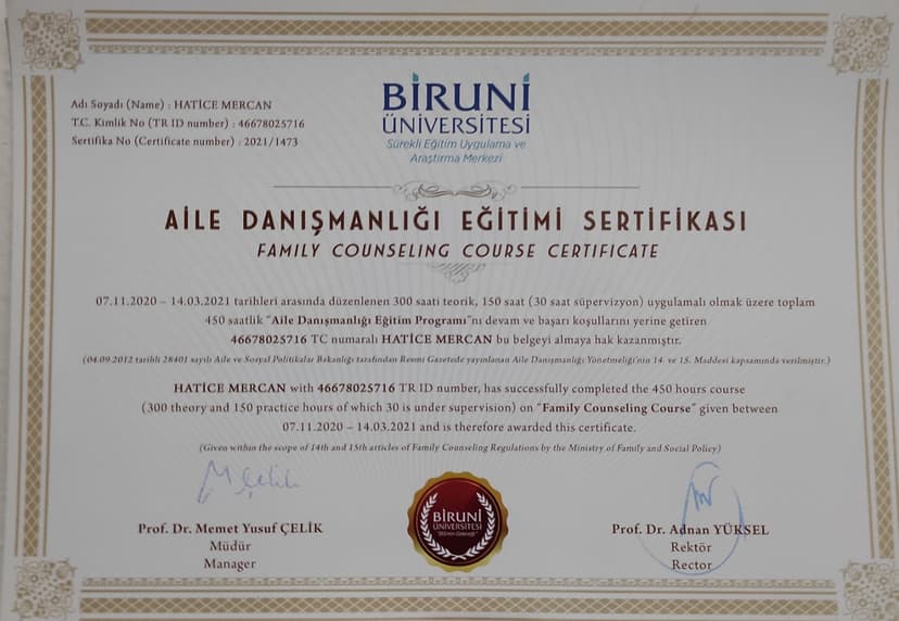 AİLE DANIŞMANLIĞI