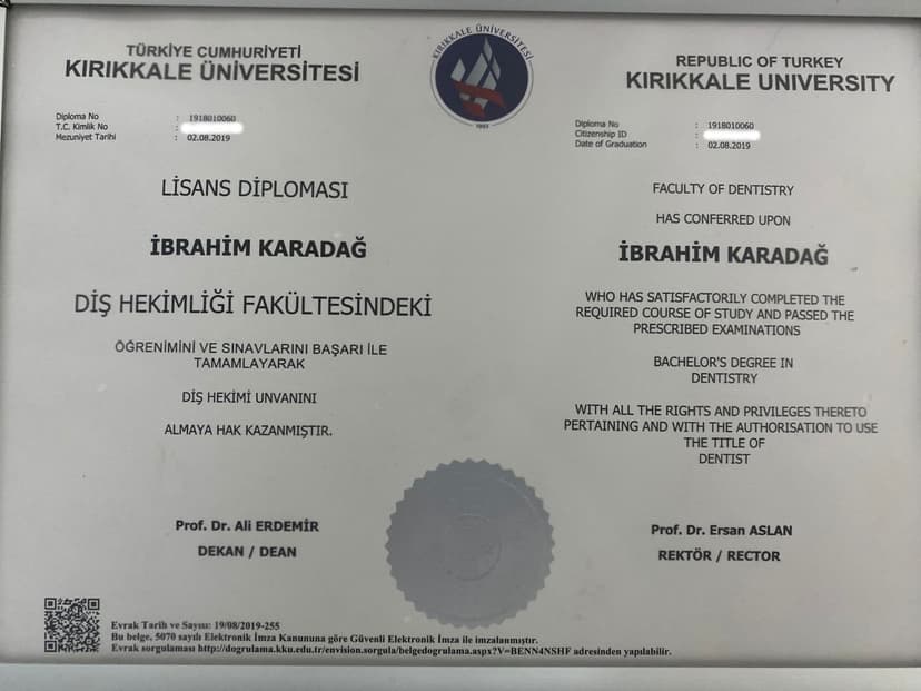 Kırıkkale Üniversitesi Diş Hekimliği Fakültesi