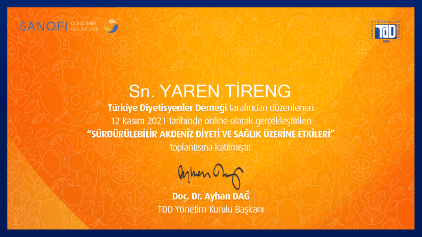 Sürdürülebilir Akdeniz Diyeti Ve Sağlığa Etkileri