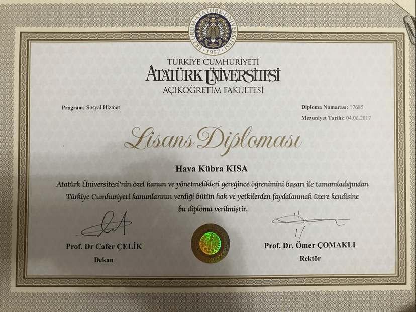 Lisans diploması1