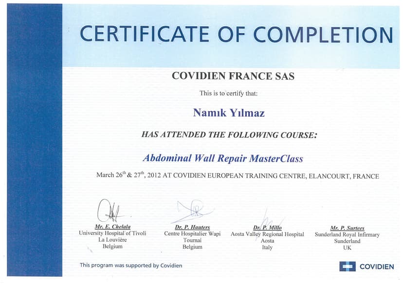 Türk Cerrahi Yeterlilik Belgesi