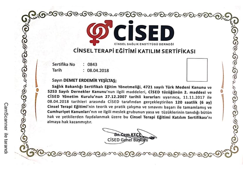 Cinsel Terapi Eğitimi