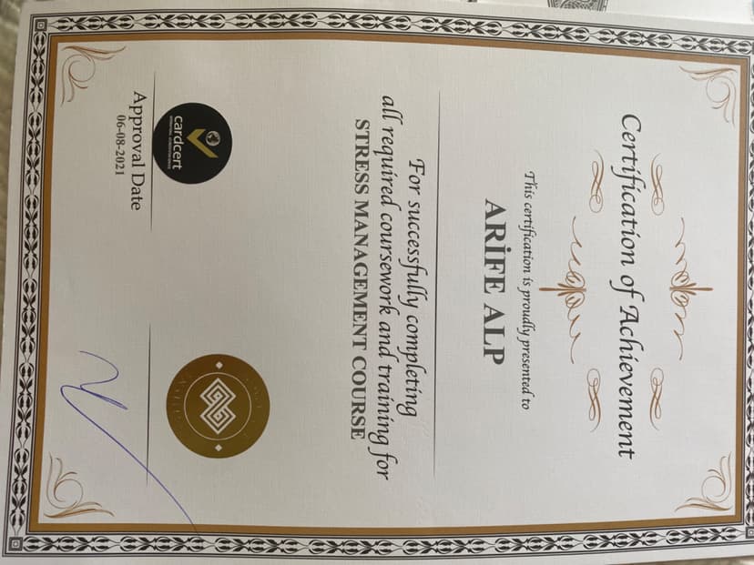 Stress management course