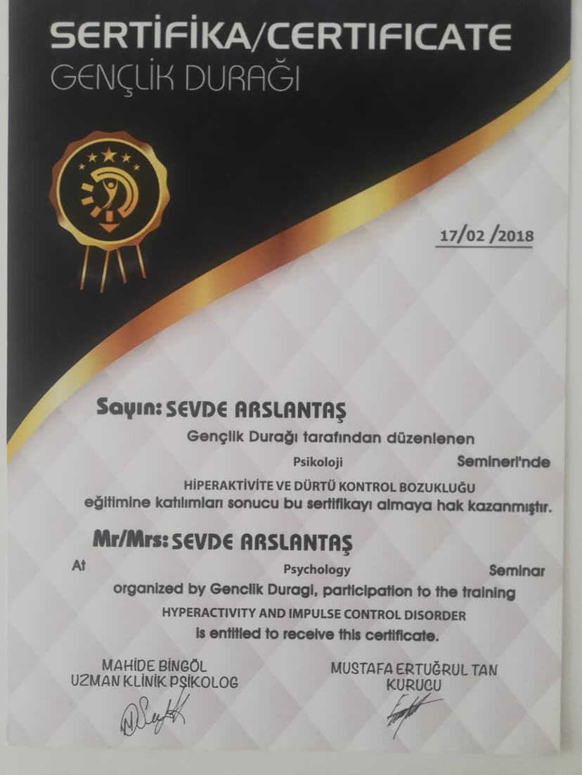 Hiperaktivite ve Dürtü Kontrol Bozukluğu