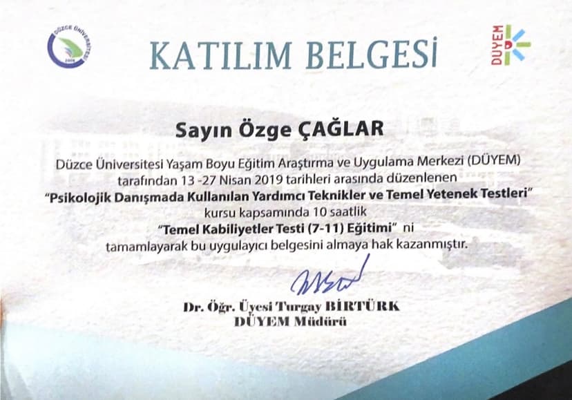 Temel Kabiliyetler Testi (7-11)