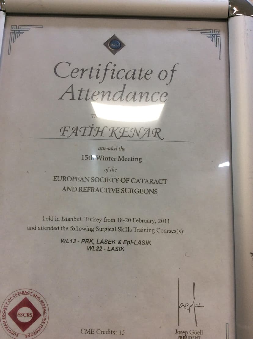 European Society Cataract & Refractive Surgeons