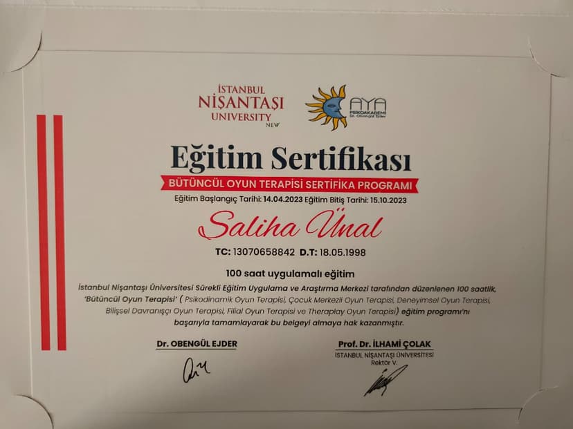 Bütüncül Oyun Terapisi Sertifika Programı