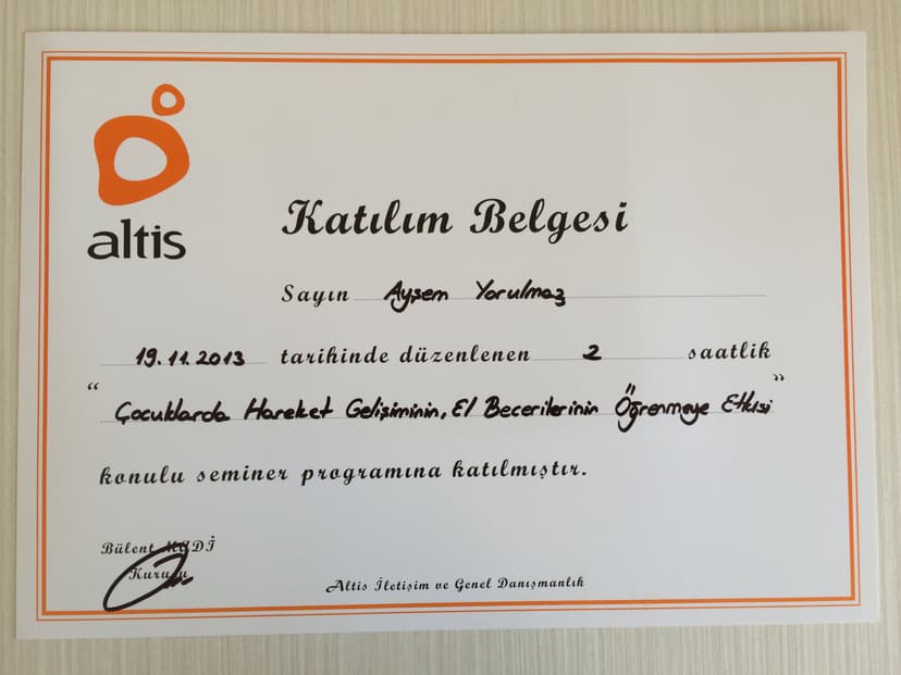 Çocuklarda Hareket Gelişiminin, El Becerilerinin Öğrenmeye Etkisi