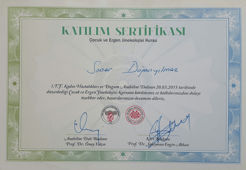 Çocuk Ergen Jinekolojisi