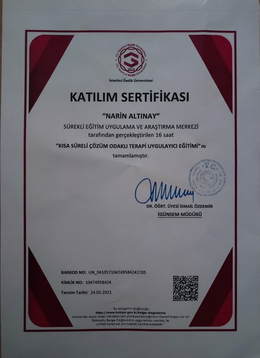 Kısa Süreli Çözüm Odaklı Terapi