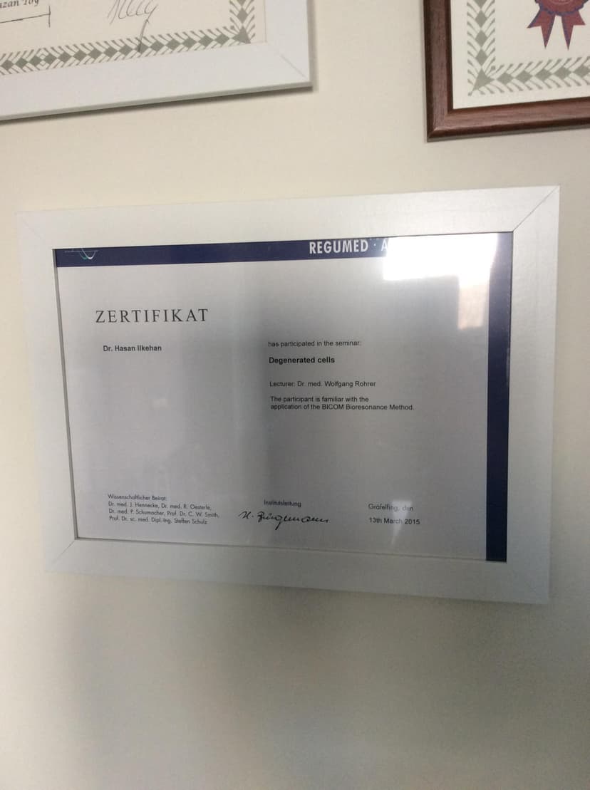 The participant is familiar with the application of the BICOM Bioresonance Method