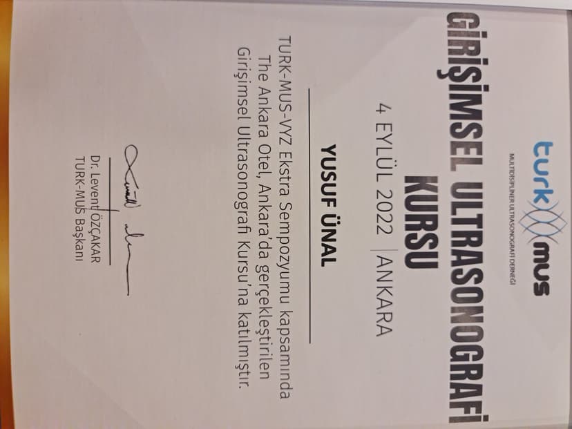 Girişimsel Ultrasonografı Kursu