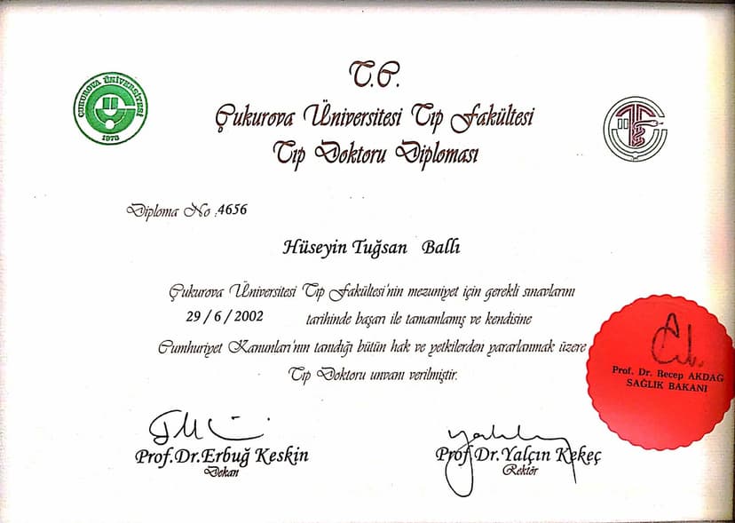 TIP FAKÜLTESİ DİPLOMASI