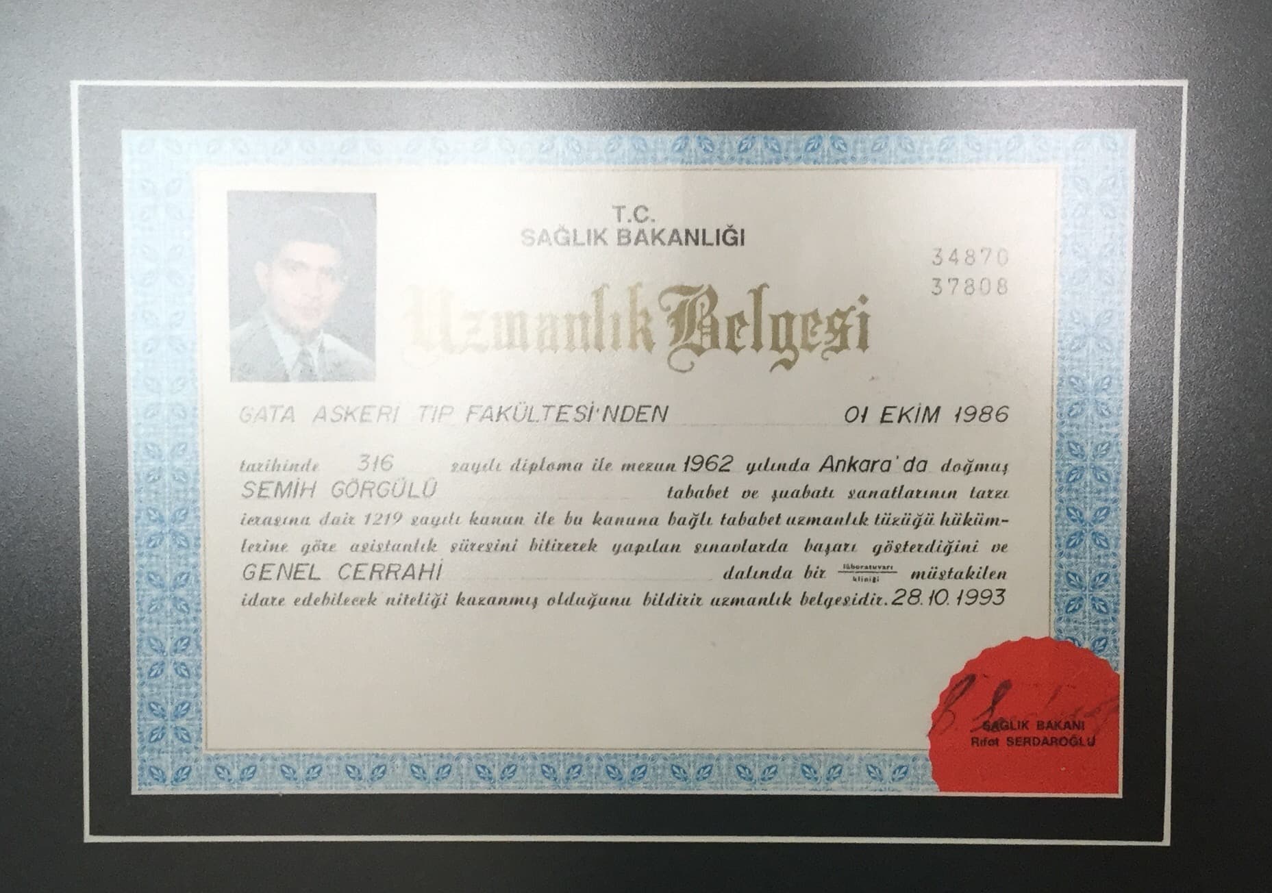 Uzmanlık Belgesi