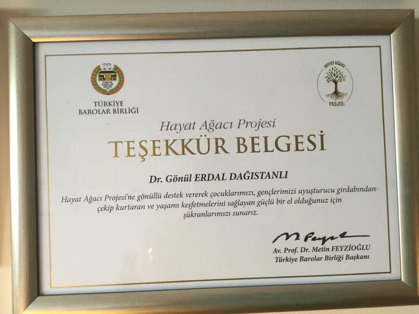 Teşekkür Belgesi
