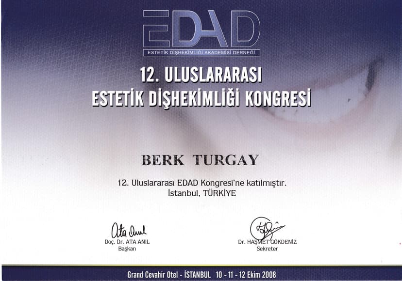 Estetik Diş Hekimleri Kongresi 2008