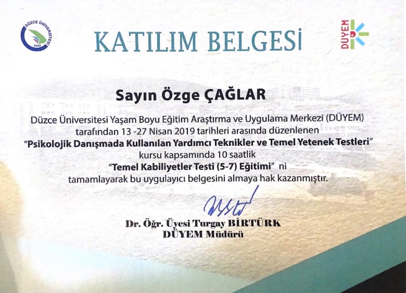 Temel Kabiliyetler Testi (5-7)