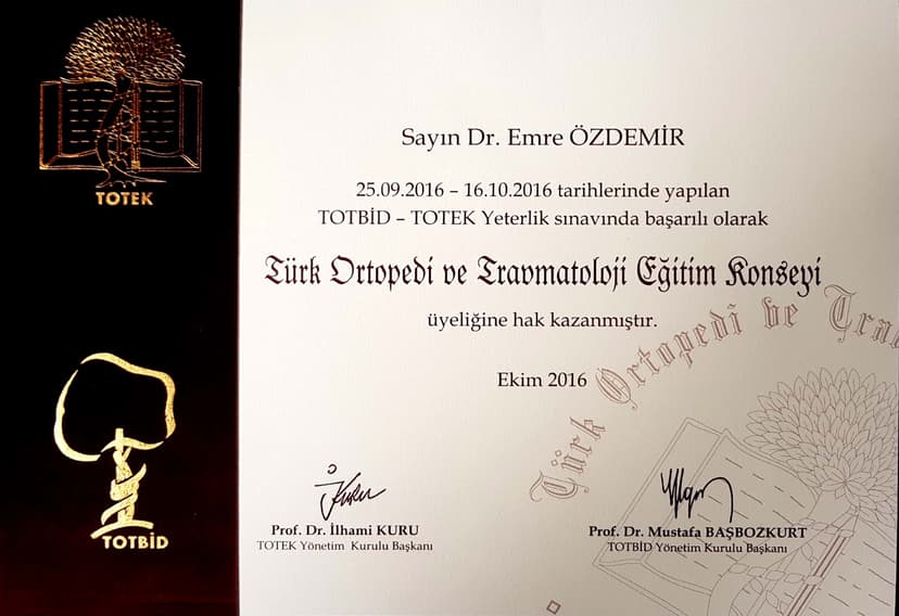 TOTEK Board Sertifikası