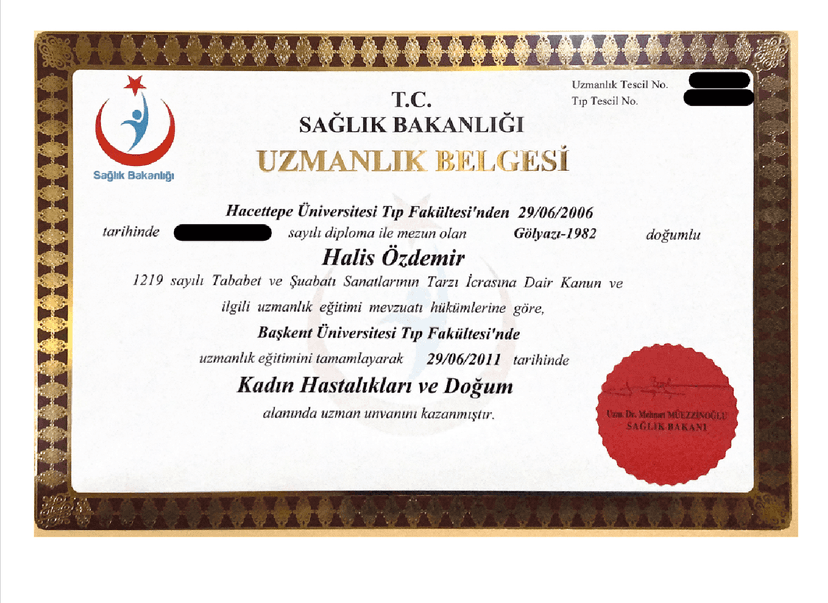 KADIN HASTALIKLARI UZMANLIK