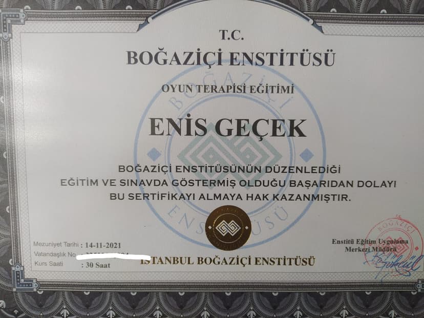 OYUN TERAPİSİ EĞİTİMİ