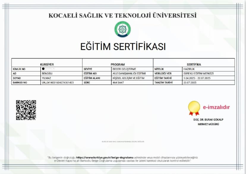 sertifika