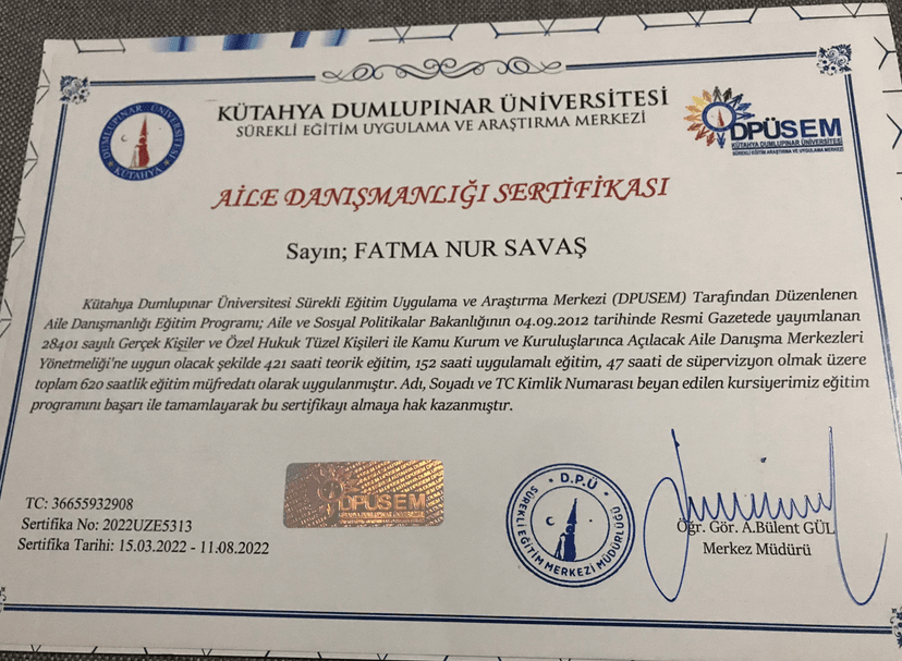 AİLE DANIŞMANLIĞI