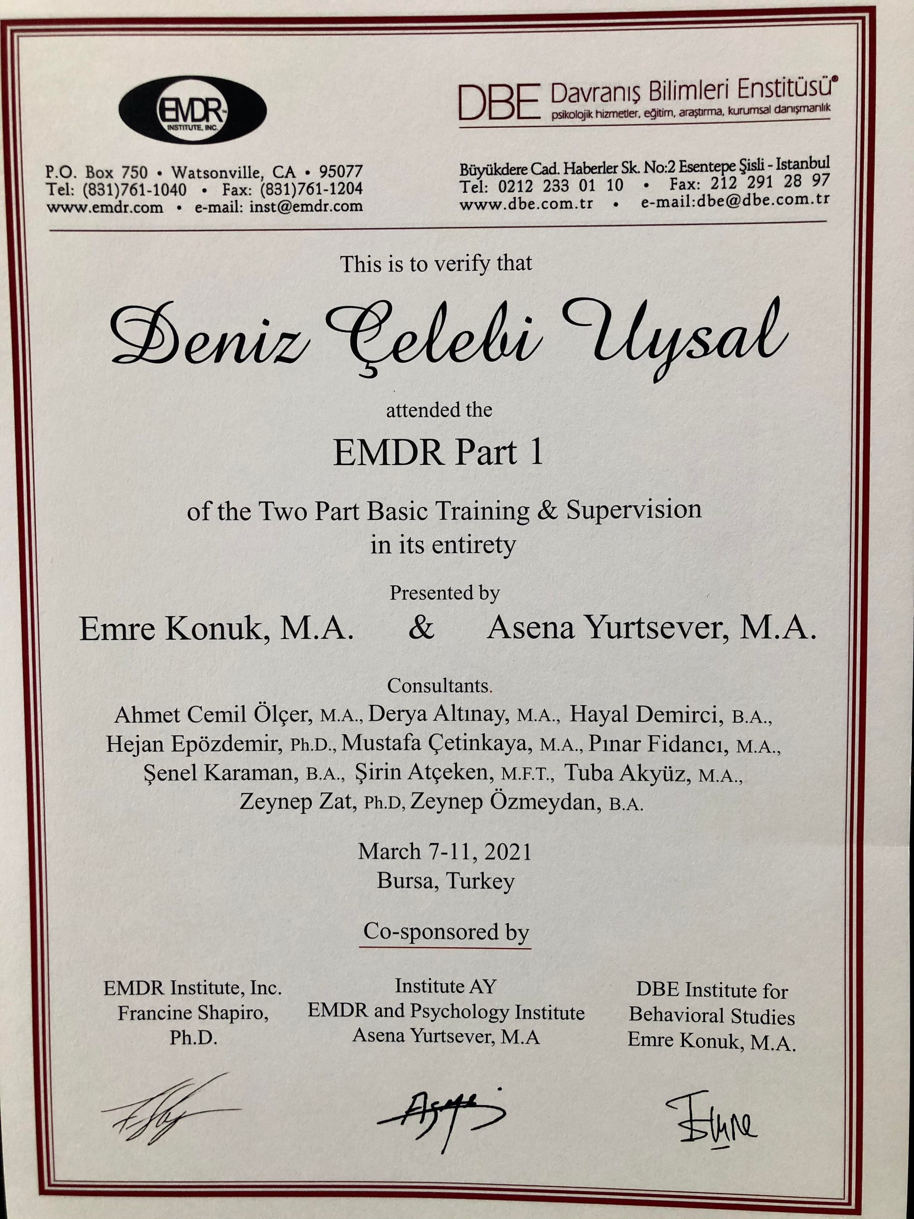 Klinik Psikolog Deniz Çelebi Uysal