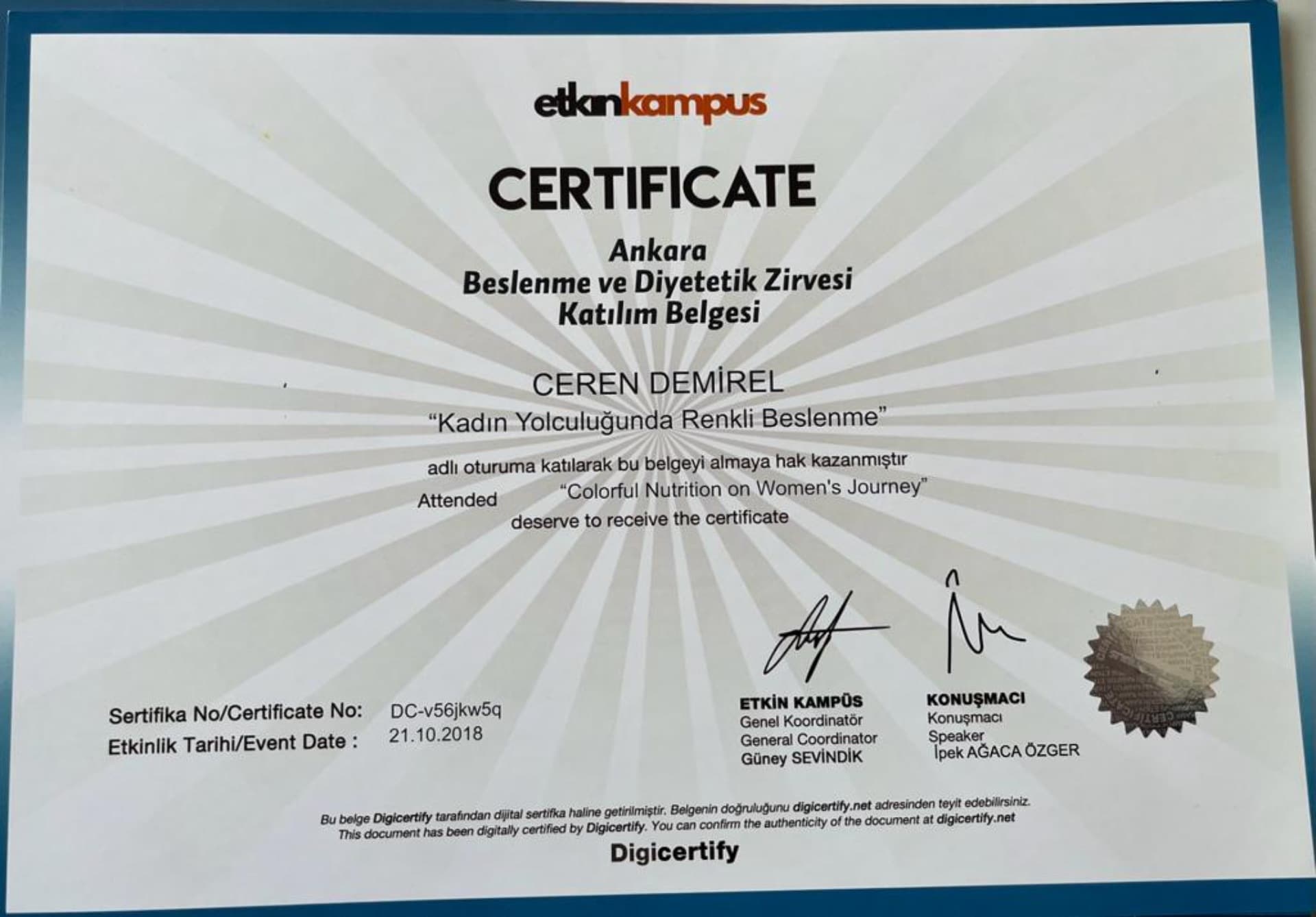 Kadın Yolculuğunda Renkli Beslenme