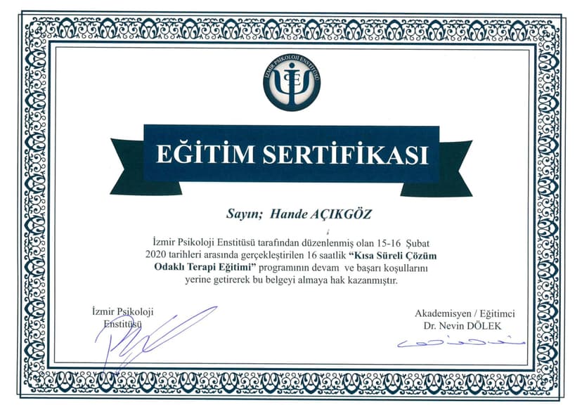 Çözüm Odaklı Terapi