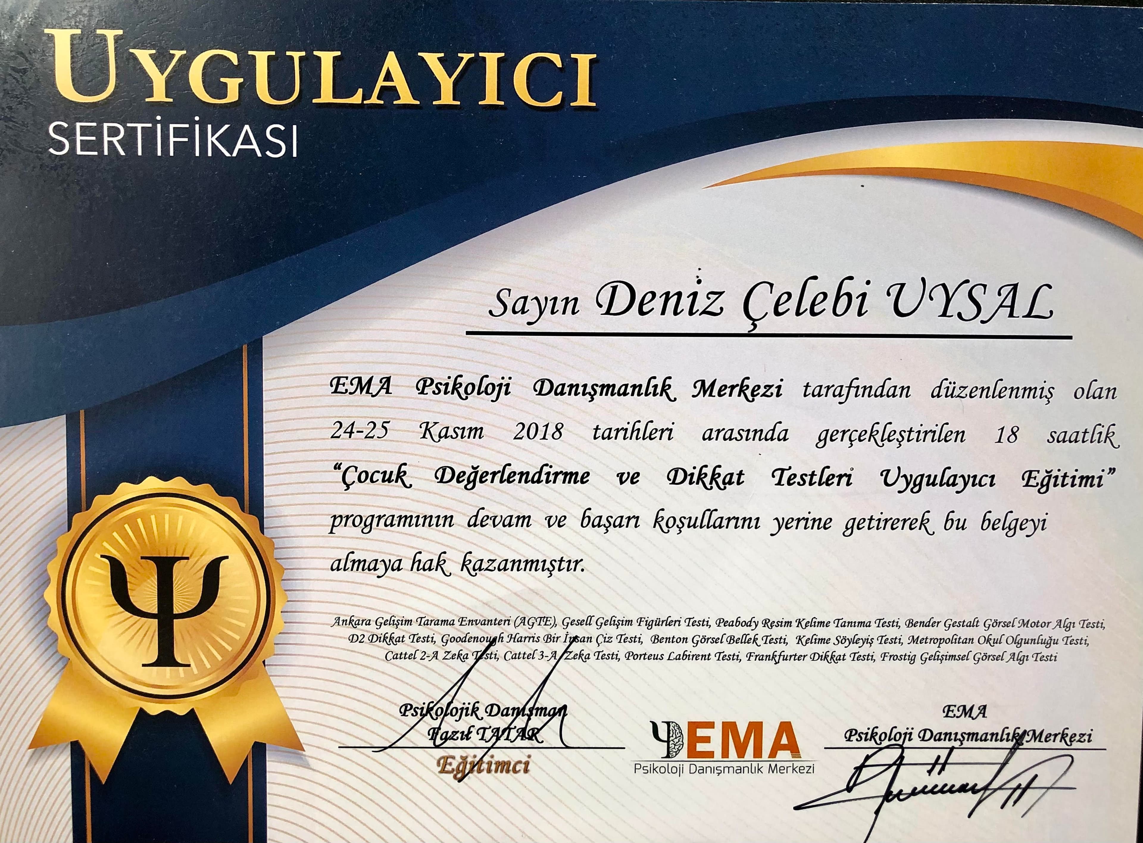 Klinik Psikolog Deniz Çelebi Uysal