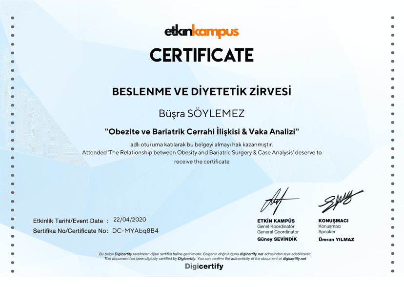 Obezite ve Bariatrik Cerrahi İlişkisi ve Vaka Analizi