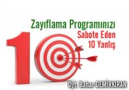 Zayıflama programınızı sabote eden  10  yanlış