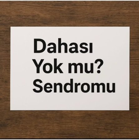 “dahası yok mu?" sendromu