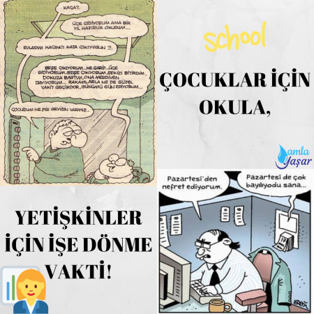 Çocuklar için okula, yetişkinler için işe dönme vakti